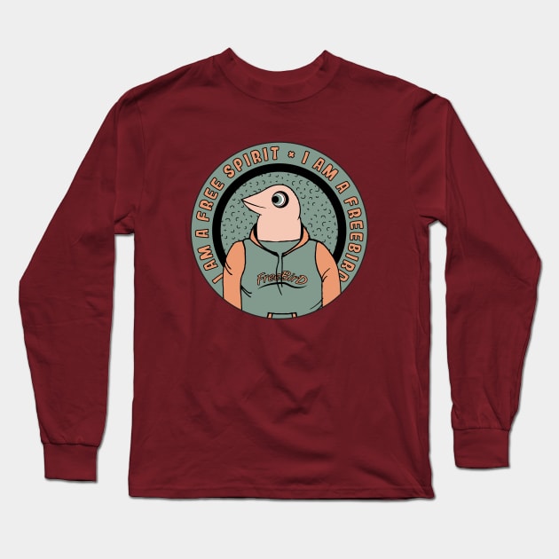 Free Bird Long Sleeve T-Shirt by Brains